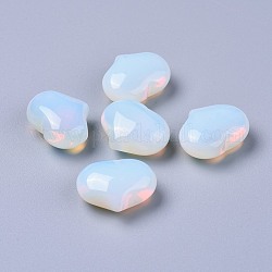 Opalite Perlen, kein Loch / ungekratzt, Herz, 20x25x11~13 mm