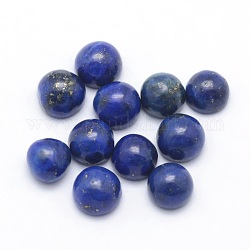 Cabochons en lapis lazuli naturel, demi-rond, teinte, 4x2~4mm