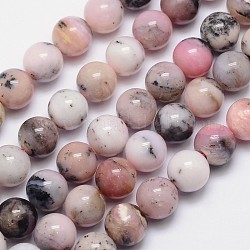 Runde natürliche rosa Opal Perle Stränge, 12 mm, Bohrung: 1 mm, ca. 34 Stk. / Strang, 15.5 Zoll
