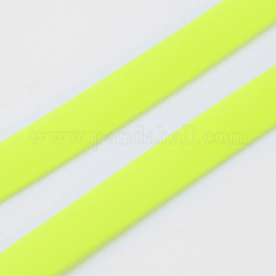 Твердый ПВХ синтетический резиновый шнур, без отверстия , плоский, зеленый желтый, 180x10x2.5 мм, о 50strands / мешок