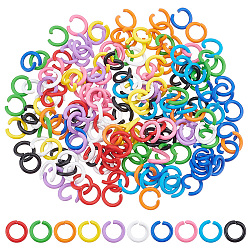 Ph pandahall 200 pz anelli di salto colorati da 6 mm anelli di salto aperti in 10 colori connettori o ring 18 anelli di creazione di gioielli calibro anelli di maglia per portachiavi choker orecchino collane creazione di gioielli braccialetto