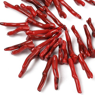 Нити бусин из непрозрачного акрила SACR-P033-01A-07-1