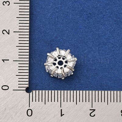 Латунные микропаве из прозрачного кубического циркония KK-D378-24S-02-1