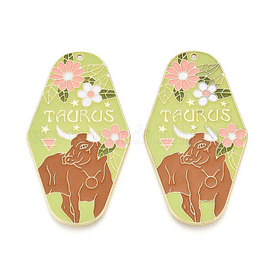 Подвески из сплава с покрытием стойки и эмали ENAM-T021-29L-1