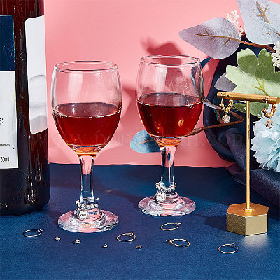 120 шт. 2-цветная фурнитура для сережек-колец из хирургической нержавеющей стали 316 STAS-UN0043-01-1