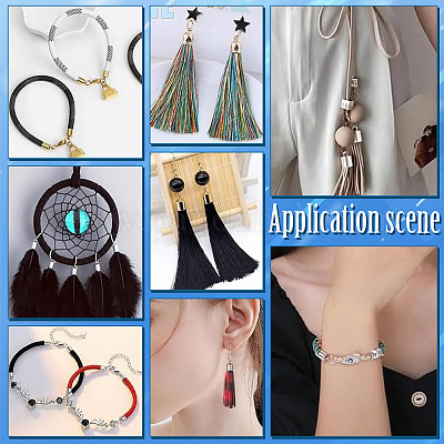 30 шт. наконечники для шнура из нержавеющей стали 201 STAS-UN0057-47-1