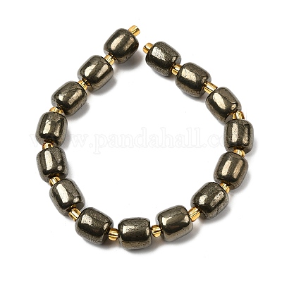 Природного пирита бисер нитей&nbsp;G-Z131-D01-03-1