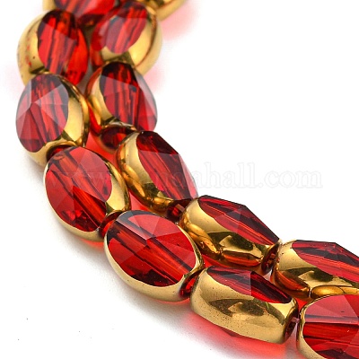 Гальванизируйте прозрачное стекло бисер нитей EGLA-G037-03A-HP-1