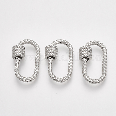 Латунные брелоки с карабином KK-T047-02P-1