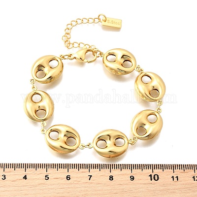 Браслеты из нержавеющей стали 304 для женщин BJEW-P354-05G-1