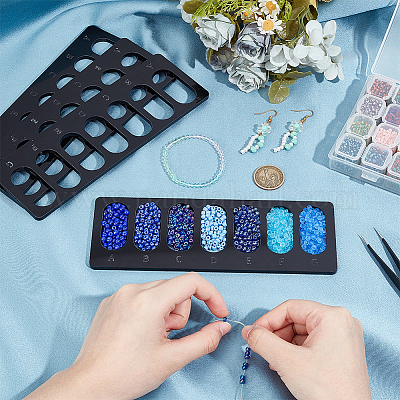 4 шт. акриловые доски для дизайна бусин FIND-BC0013-08A-1