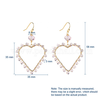 Серьги из факельного стекла EJEW-JE03737-05-1