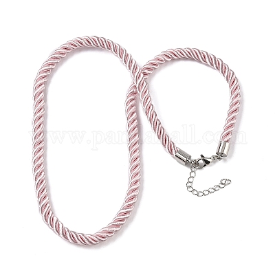 Изготовление ожерелья из нейлонового витого шнура толщиной 5 мм FIND-G096-01P-1