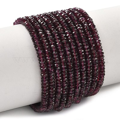 Гранат природный бисер нитей&nbsp;G-K376-E02-02-1