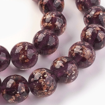 Ручной золотой песок бусины бисер нитей LAMP-P051-L06-12mm-1