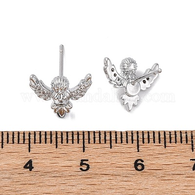 Латунь серьги EJEW-D288-17P-1