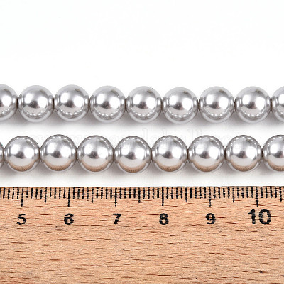 Выпечка из окрашенного перламутрового стекла жемчужные бусинки HY-N002-8mm-A03-1