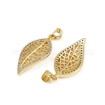 Латунные микро проложить кубического циркония подвески KK-S526-26G-1