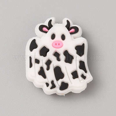 Пластиковые бусины из ПВХ на тему Хэллоуина&nbsp;SIL-SZC0005-14N-1