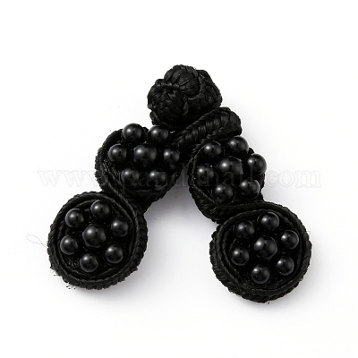 Handgemachte chinesische Frösche Knoten Tasten Sets&nbsp;AJEW-WH0258-261B-1