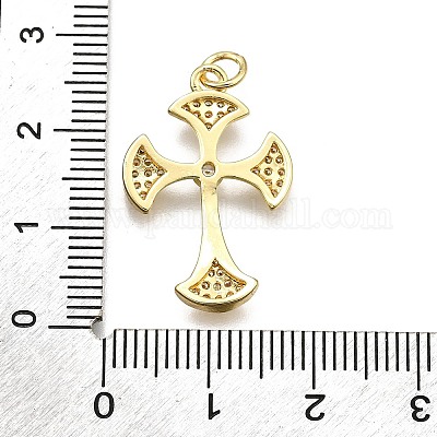 Латунные микро проложить кубического циркония подвески KK-Z100-38G-06-1