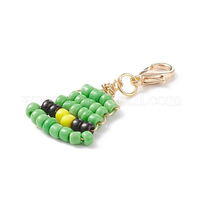 Украшения из стеклянных бусин ко дню святого патрика HJEW-JM00776-1