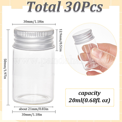 Четкие стеклянные бутылки шарик контейнеры CON-SC0001-11S-02-1