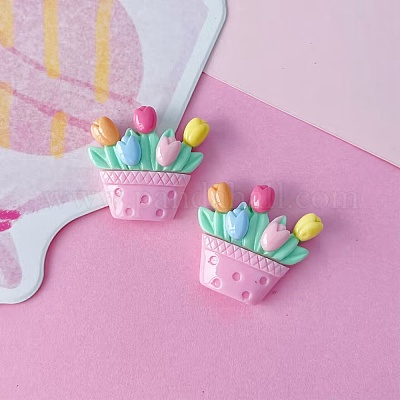 Непрозрачные кабошоны из смолы CRES-D008-02B-1