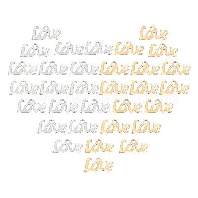 24 шт. 2-х цветные подвески из нержавеющей стали 304 STAS-UN0028-78-1