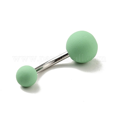 10шт акриловая круглая изогнутая штанга из бисера&nbsp;AJEW-G041-03P-1