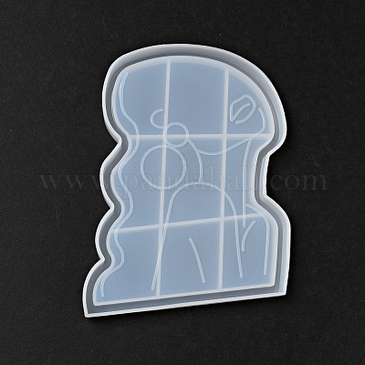 Diy женский портретный поднос для посуды силиконовые Молды DIY-P070-B01-1