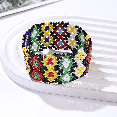 Браслеты из стеклянных бусин в богемном стиле для женщин FS-WGBF549-09-1