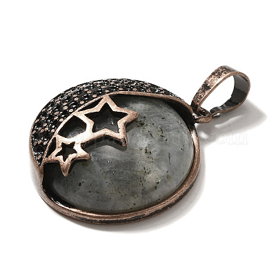 Природные подвески лабрадорита G-P560-01R-19-1