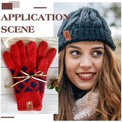 Прямоугольные бирки из искусственной кожи FIND-UN0007-60A-1