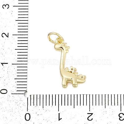 Латунные микропаве прозрачные подвески с фианитом KK-G522-13G-1