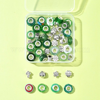 Европейские бусины из сплава и смолы в тибетском стиле своими руками DIY-FS0006-78A-1