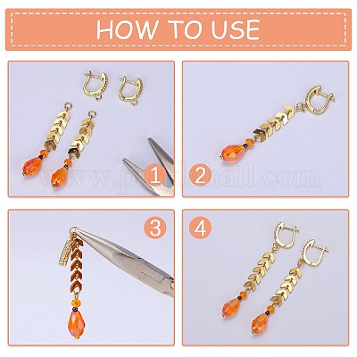 10шт латунные серьги-кольца с микро-паве из прозрачного кубического циркония ZIRC-SZ0005-16-1