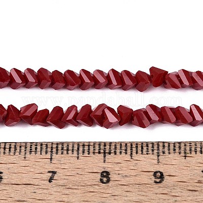 Непрозрачное стекло бисер нитей GLAA-N019-4mm-15-1