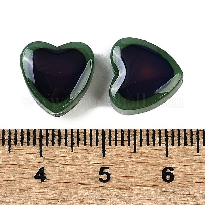 Двухцветные стеклянные бусины для настроения GLAA-Z007-10E-1