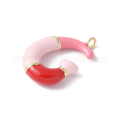 Латунь эмаль подвески KK-E093-03G-G-02-1