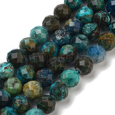 Natur Chrysokoll Perlen Stränge&nbsp;LS-G-G927-15C-1
