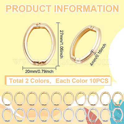 20 шт. 2-х цветные латунные застежки-укоротители DIY-BC0009-90-1