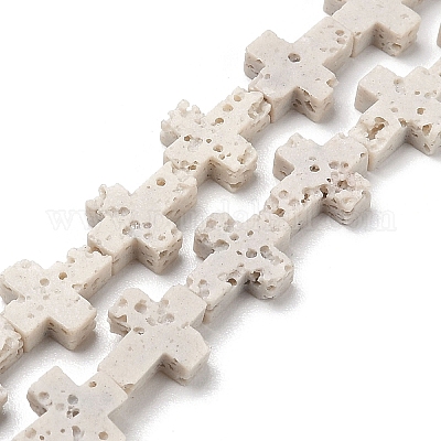 Синтетические бусины из лавы G-B087-01A-10-1