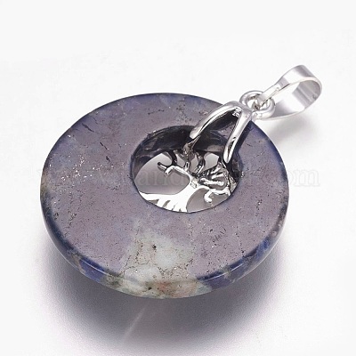 Природные подвески содалитом G-F573-C14-1