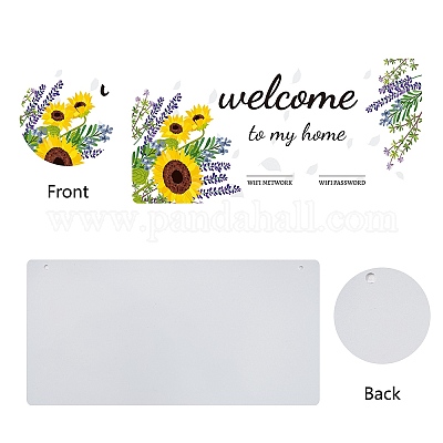 Décorations murales suspendues en pvc&nbsp;HJEW-WH0029-004-1