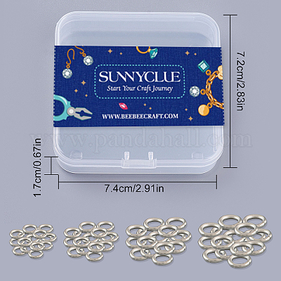 Wholesale SUNNYCLUE 1 Box 400PCS 304 Stainless Steel Thick Strong
