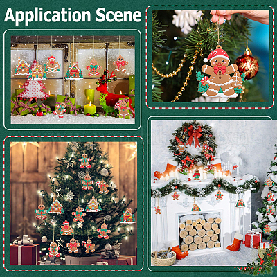 1 комплект рождественских пластиковых подвесок DIY-SC0026-46C-1