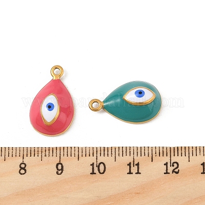 Подвески из нержавеющей стали 304 с эмалью STAS-P396-24G-M-1