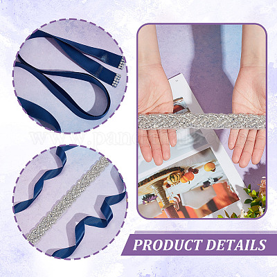 Свадебный пояс для свадебного платья AJEW-WH0471-114A-1