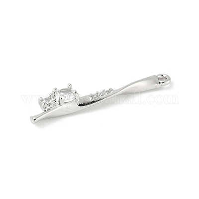 Латунные микро проложить кубического циркония подвески KK-M326-13A-P-1